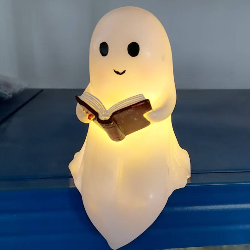 Art Craft Books - Neue süße Geister-Lesebuchlampe, niedliche Geister-Leselampe, LED,