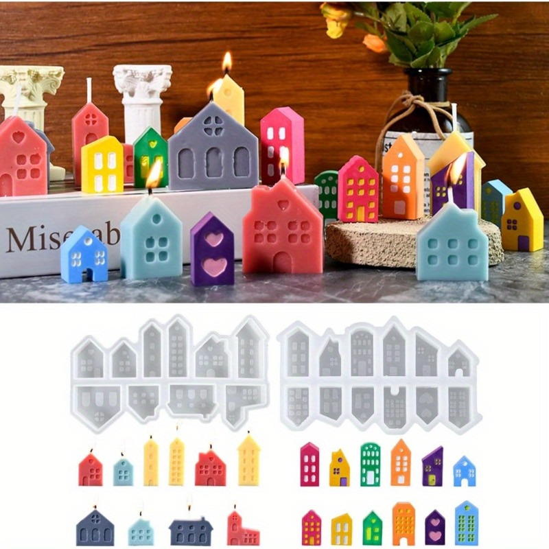 Art Craft House Making - Europäischen-Stil Weihnachten Haus Silikon Form DIY