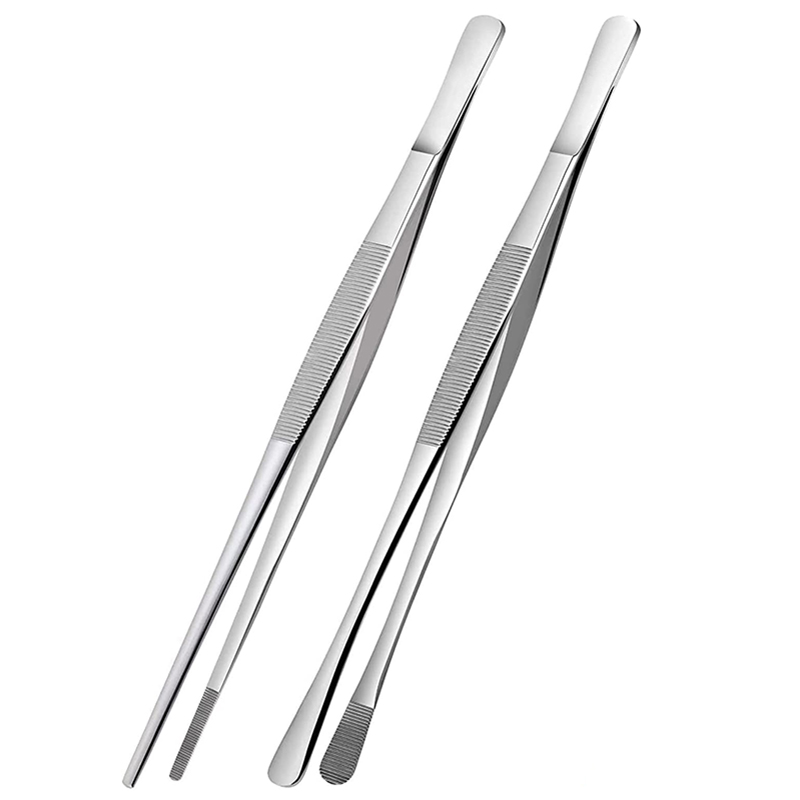 Art Craft Kitchen - 2Pcs 12-Zoll Küche Kochen Zange, edelstahl