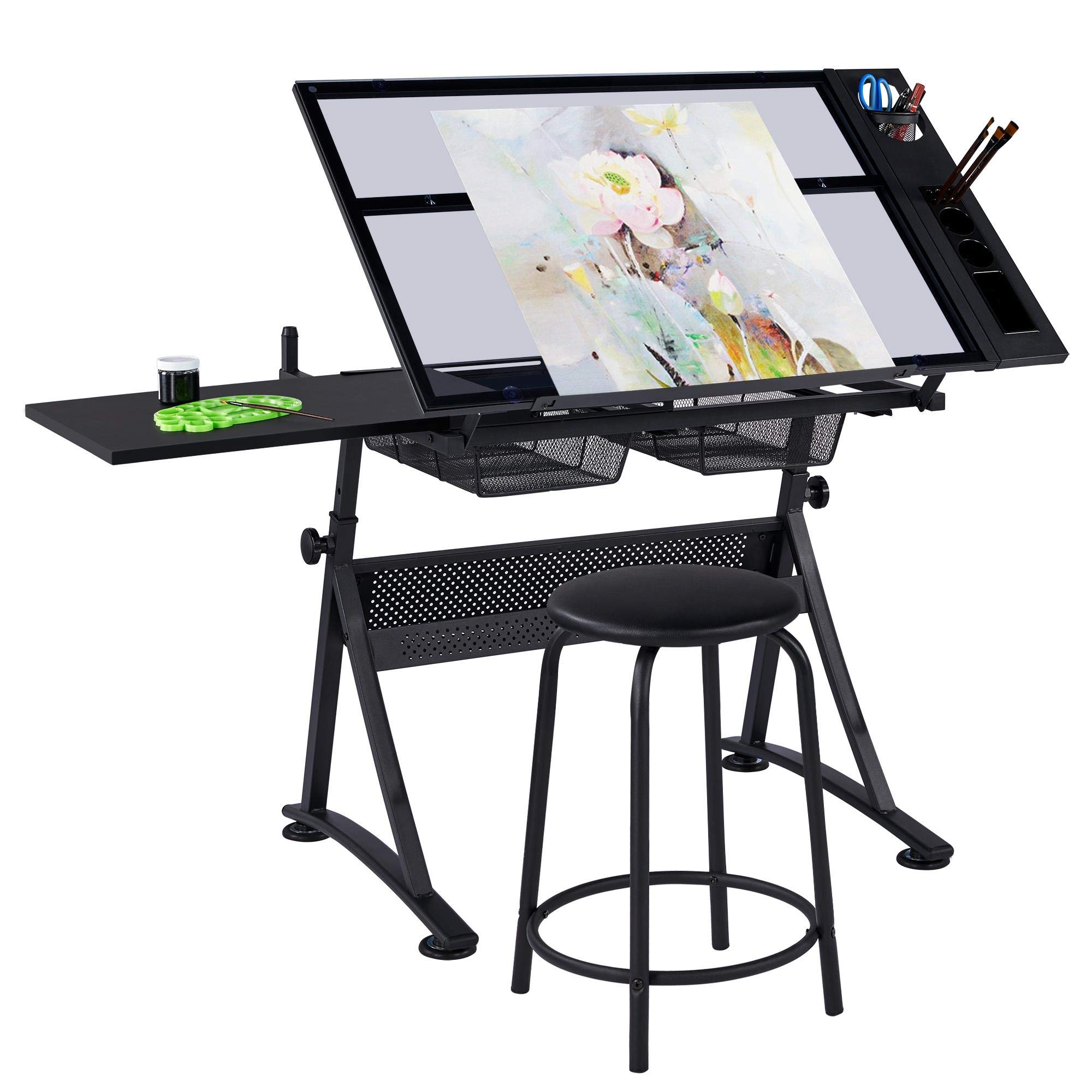 Art Craft Usa - Zeichentisch, Kunst- und Basteltisch mit verstellbarer