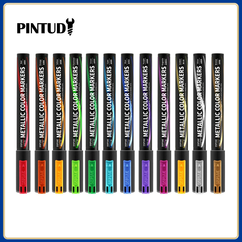 Illustration Marker Set - 【2026 Neu】DSPIAE MKA 12 Farben Metallic-Marker