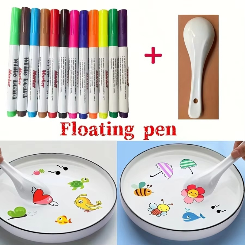 Illustration Marker Set - 1/3/5er-Set Wasser-Malstifte, schwimmende Stifte, Zeichenspielzeug für