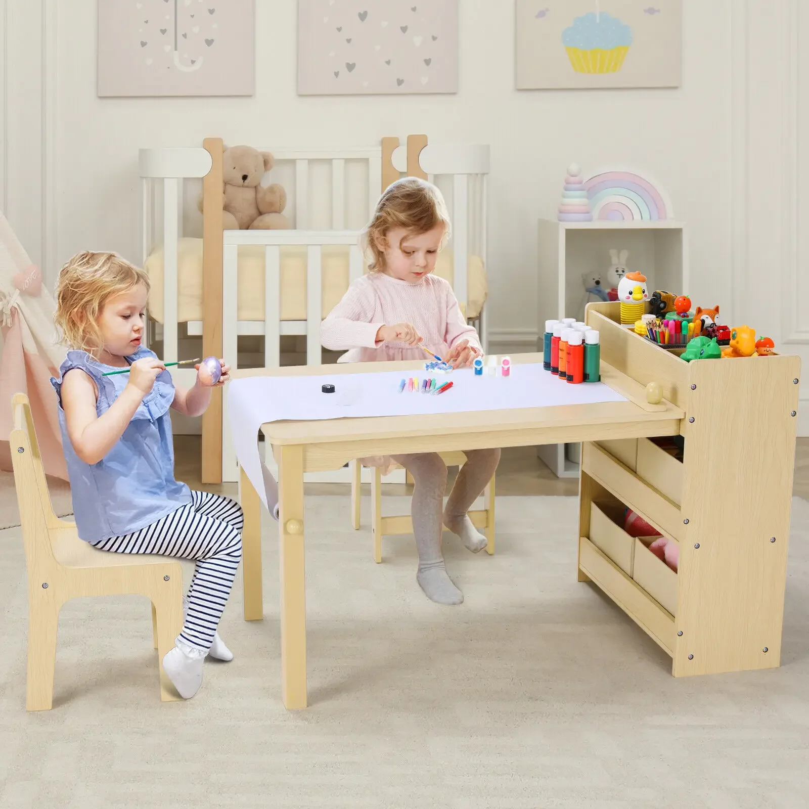 Art And Craft Quotes For Kids - Kunsttisch und 2-Stühle-Set für Kinder, geräumiger