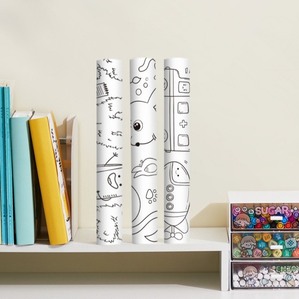 Art Craft Books - Lustige 3 m große Malerei-Graffiti-Rolle, DIY-Farbfüllung,