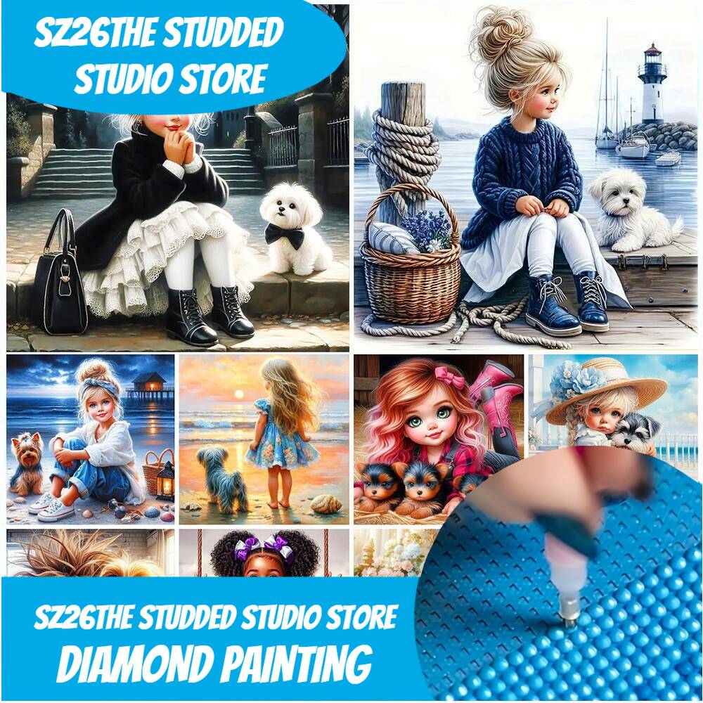Art Craft Animals - Sz26The Studded Diy Diamant Mosaik Porträt