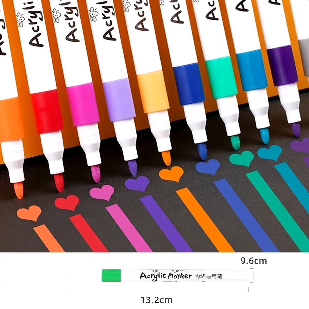 Illustration Marker Set - Acryl-Marker-Set mit weicher Spitze, 12 bis