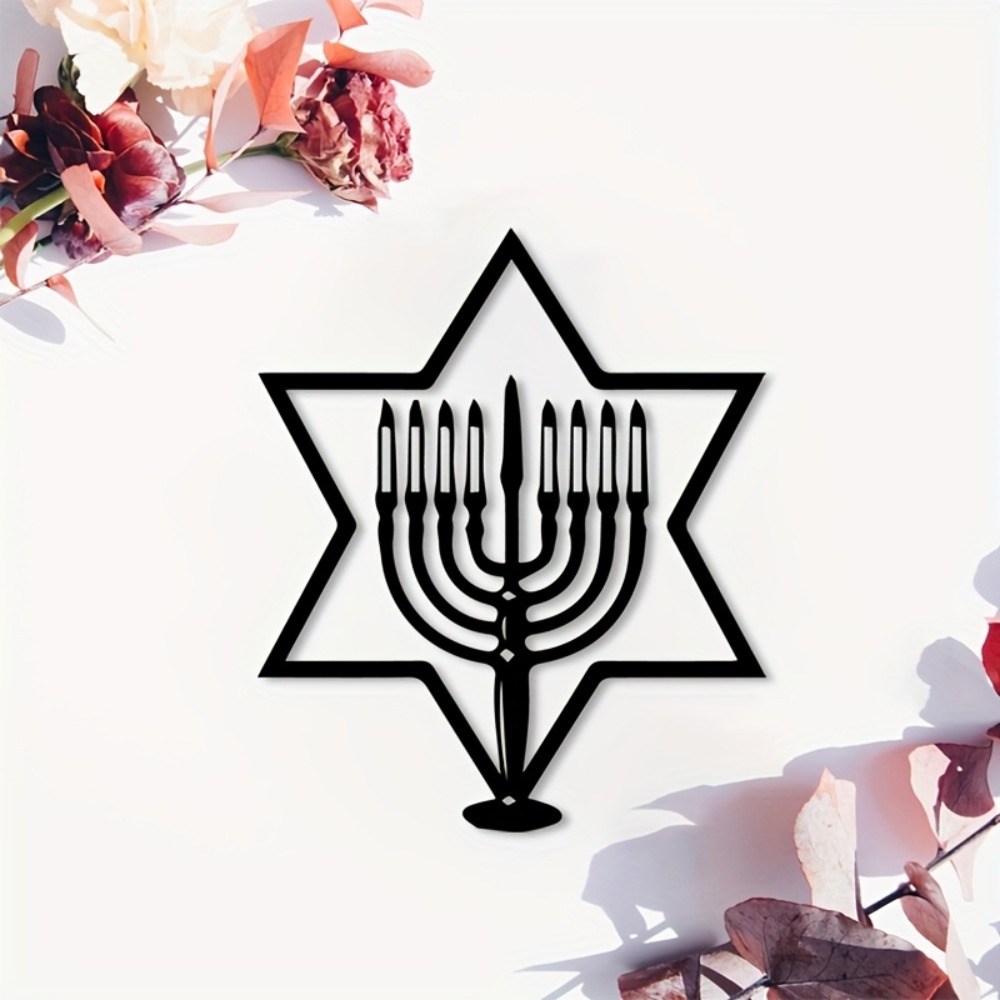 Art & Craft Activities For Toddlers - CIFBUY Metall-Wandkunst Menorah Davidsstern Eisen-Dekor für