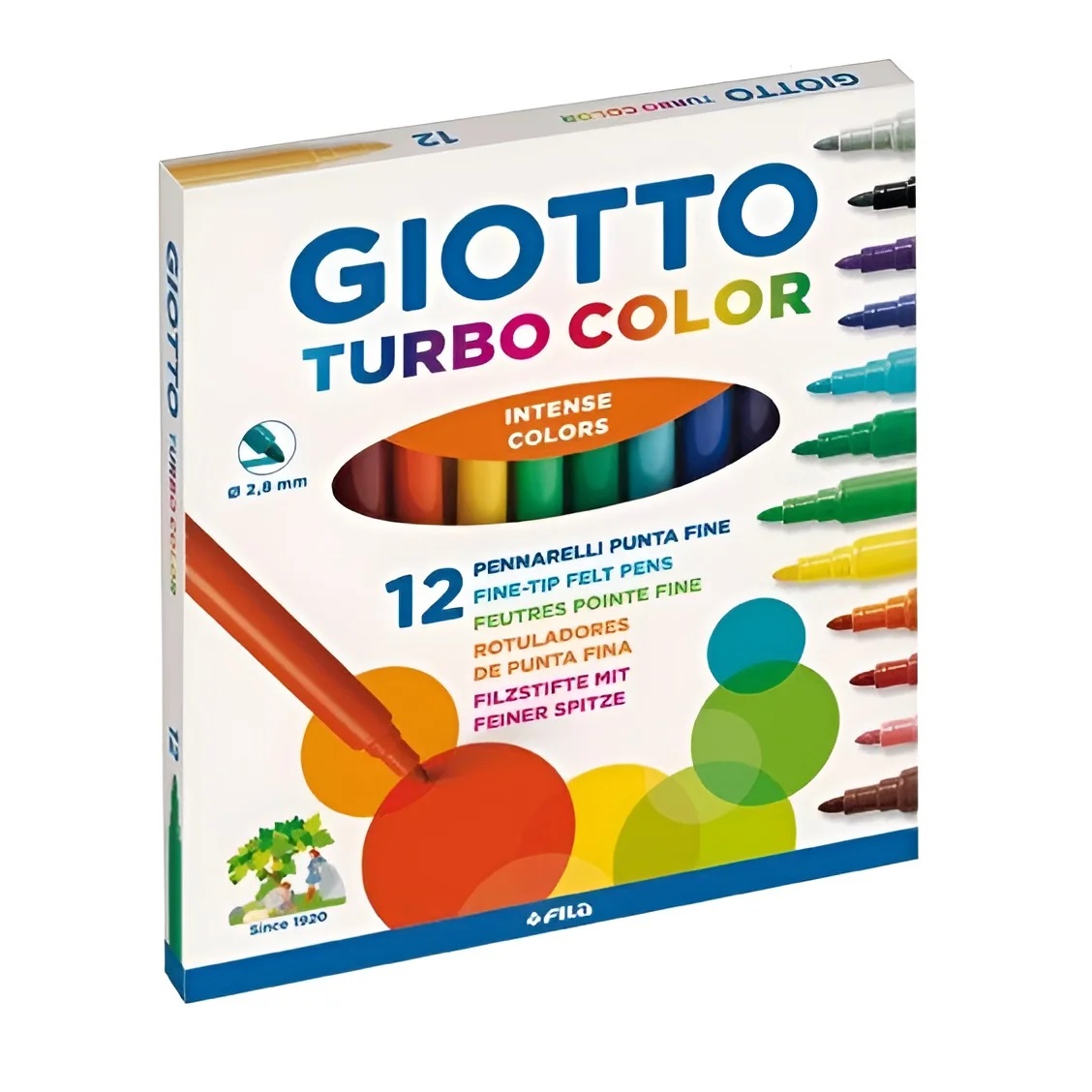 Illustration Marker Set - Ausgefallener 12-Farben-waschbarer farbiger Stift, Malmarker, Künstler-Zeichenset,