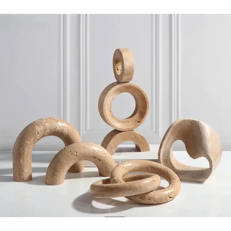 Exhibition Of Art And Craft - Marmor Geometrische Kunstornamente Eingangsbereich-Skulptur Wohnungseinrichtung Zubehör