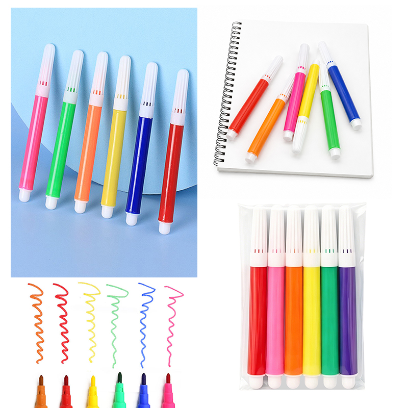 Illustration Marker Set - 10/20/30 Packungen künstlerisches Marker-Set, 6-farbige Aquarell-Malmarker,