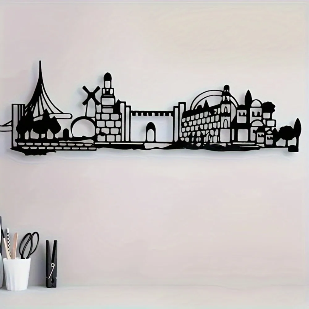 Art & Craft Activities For Toddlers - CIFBUY Eisen-Wandkunst Jerusalem Skyline Altstadt-Silhouette Davidstern