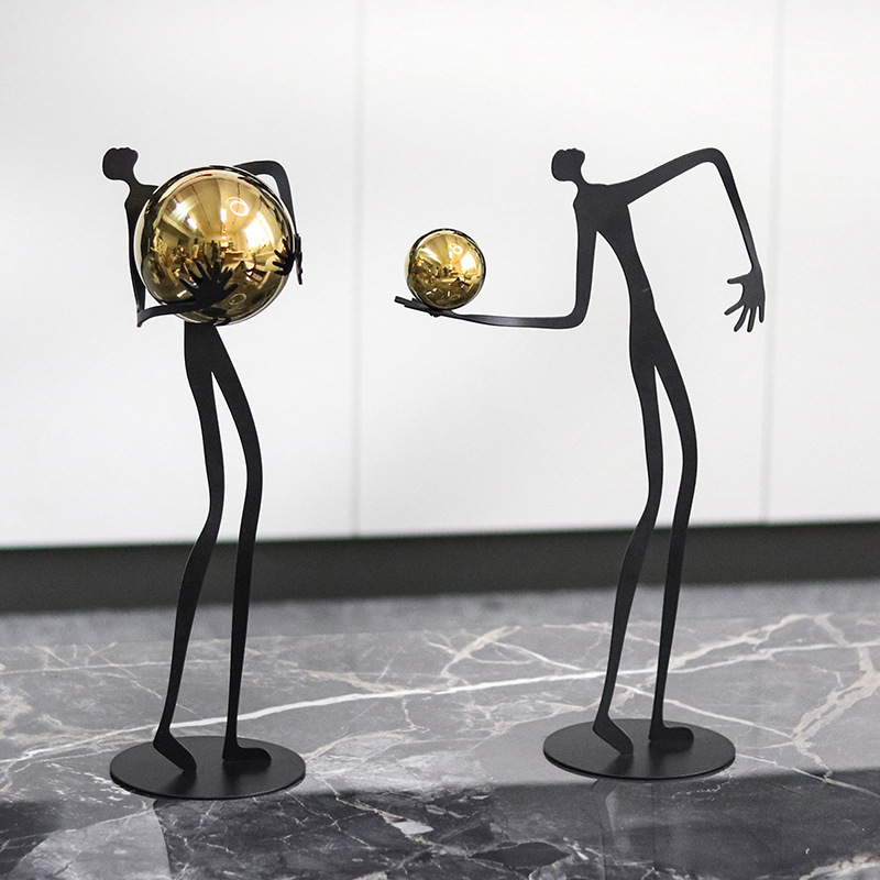 Moderne Kunstfigur mit Kugel,  – Art Craft Club Bewertung und Preis