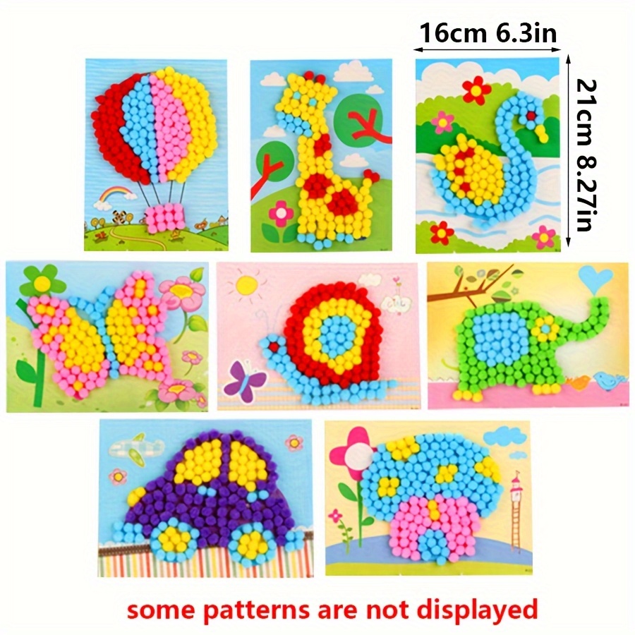 2 stücke 16x21 cm Bunte Pom-Po – Art Craft Animals Bewertung und Preis
