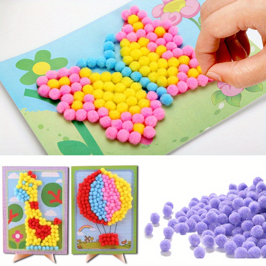 2 stücke 16x21 cm Bunte Pom-Po – Art Craft Animals Bewertung und Preis