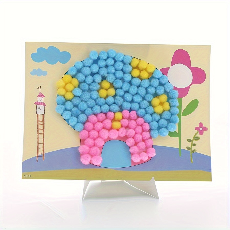 2 stücke 16x21 cm Bunte Pom-Po – Art Craft Animals Bewertung und Preis