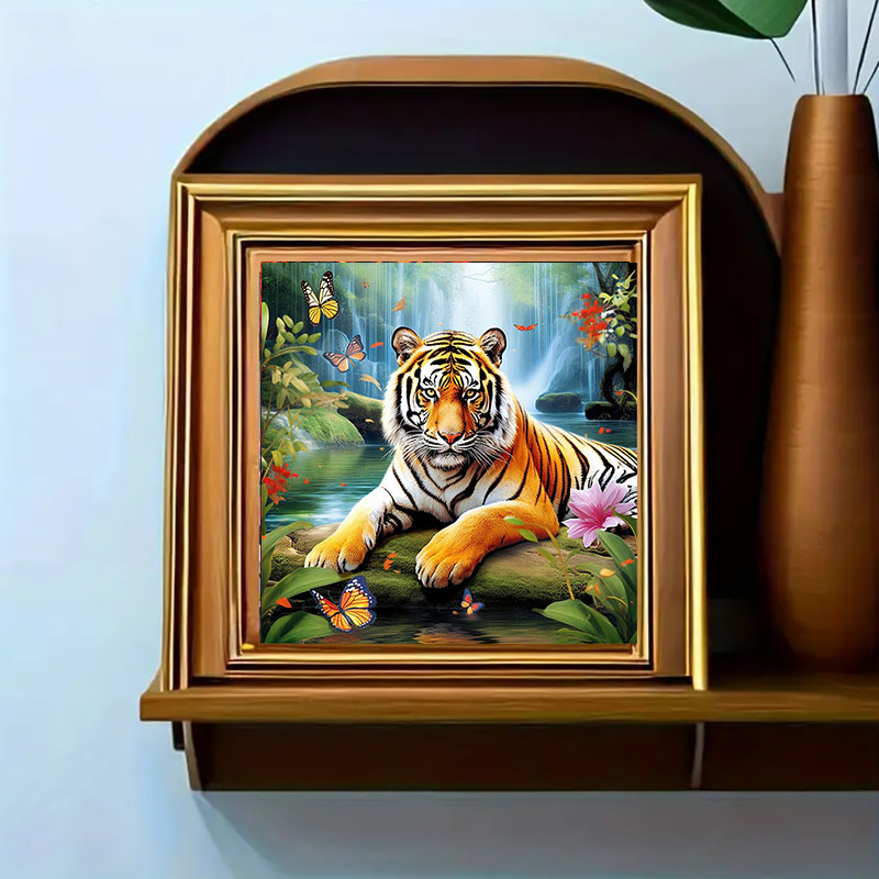 1 Set Tiger King Diamant-Maler – Art Craft Animals Bewertung und Preis