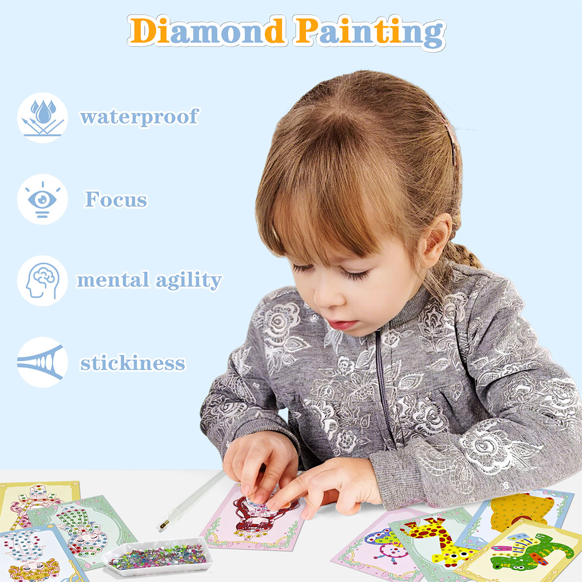 16-teiliges Edelstein-Set, DIY – Art Craft Animals Bewertung und Preis