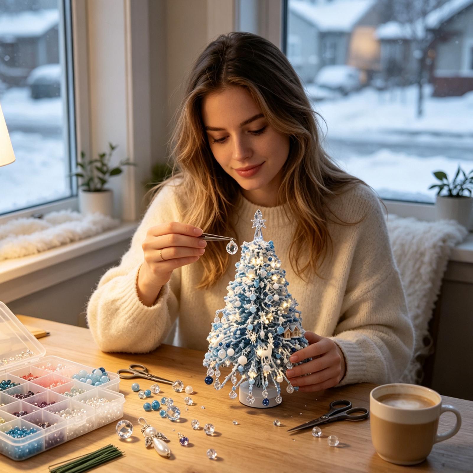 Weihnachtsbaum-Perlenkunst Win – Art Craft Winter Bewertung und Preis