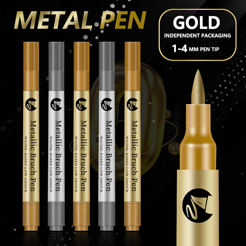 2–6 Stück/Set goldene/silberne – Illustration Marker Set Bewertung und Preis