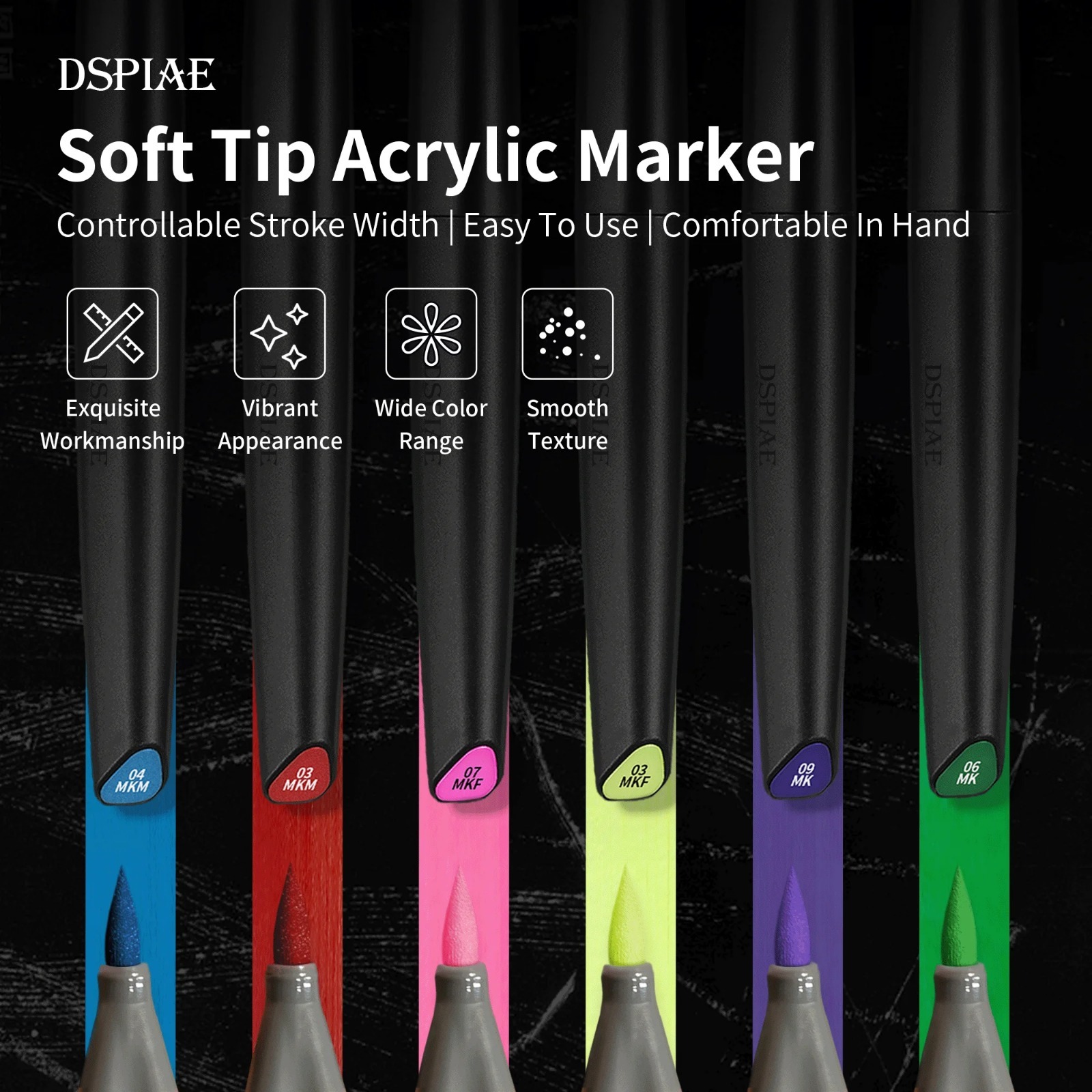 DSPIAE Soft-Tip-Marker-Set auf – Illustration Marker Set Bewertung und Preis