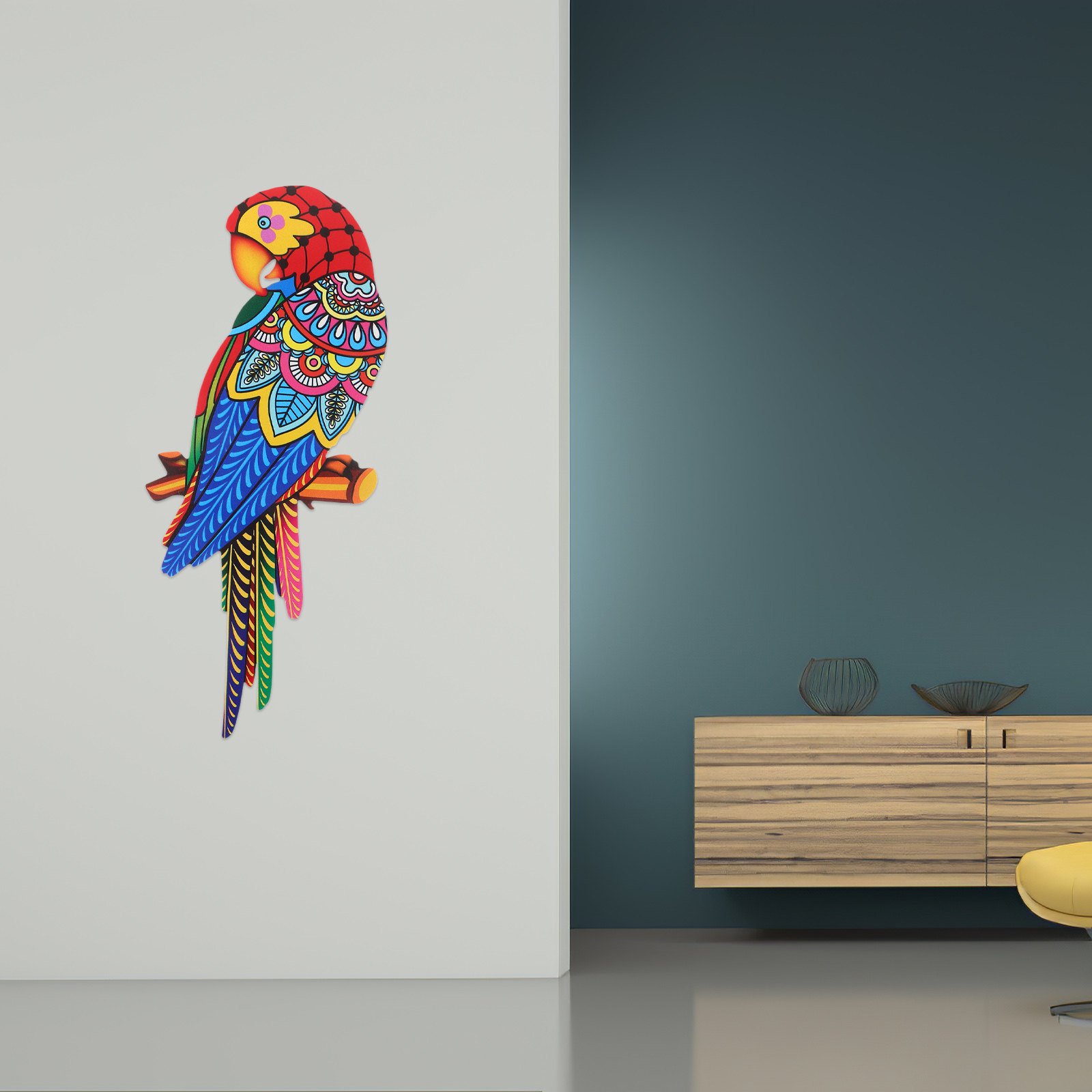 Eisenpapageien-Wanddekoratione – Art Craft Kitchen Bewertung und Preis