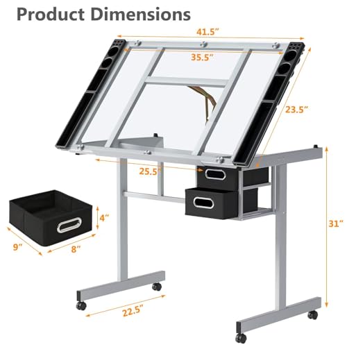 Verstellbarer Zeichentisch mit – Art Craft Usa Bewertung und Preis