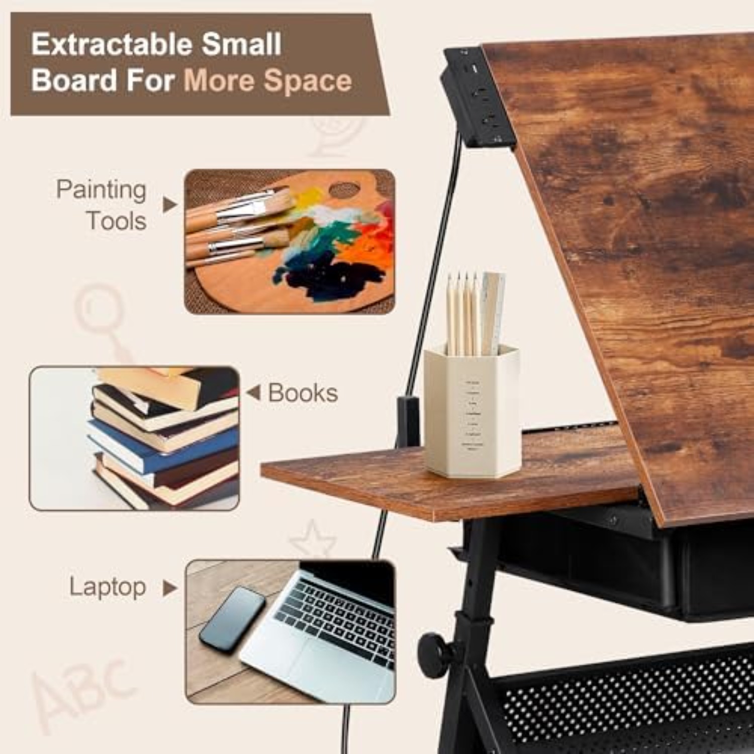 Verstellbarer Zeichentisch mit – Art Craft Usa Bewertung und Preis