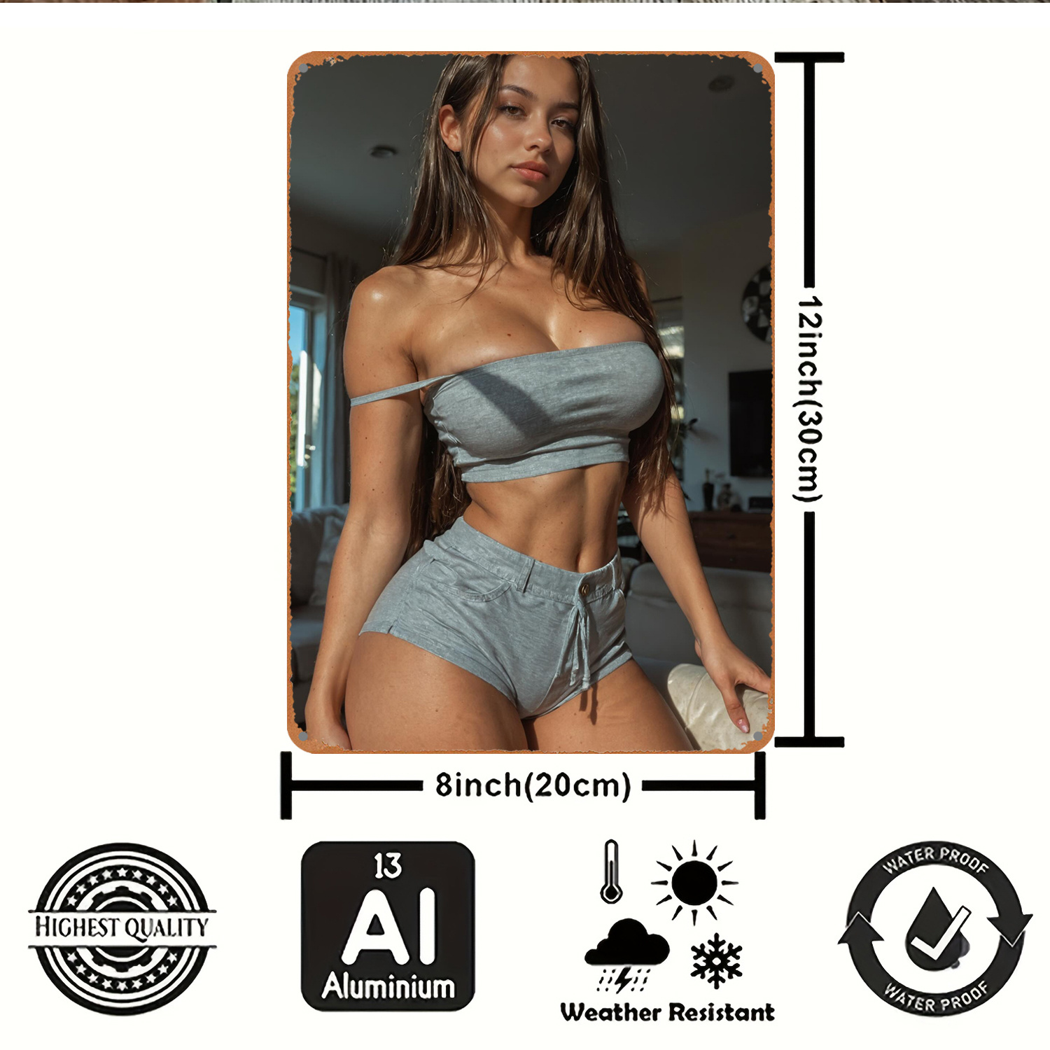 2D-Metallschild Wandkunst-Deko – Art Craft Club Bewertung und Preis